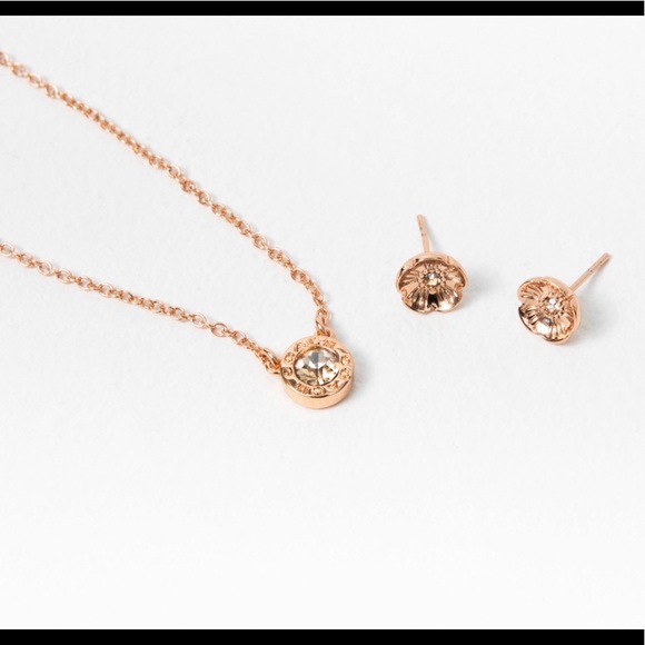 Coach Necklace and Earrings Set - Picture 6 of 11